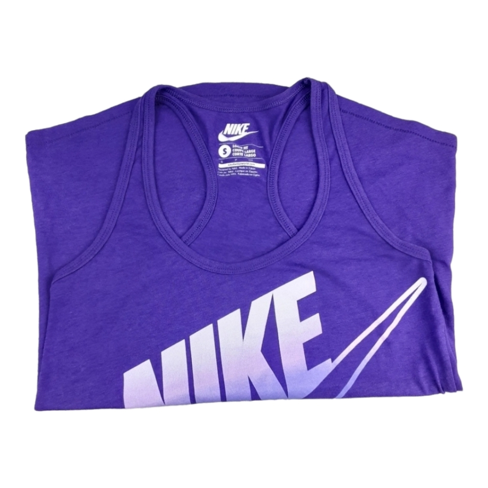 Nike Purple Racerback Loose fit Workout  Top Sz S